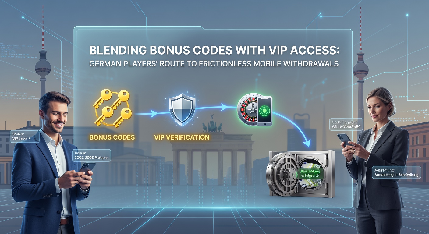 VIP-Dashboard auf Smartphone zeigt Bonus-Code-Einlösung und schnelle Auszahlungsoptionen