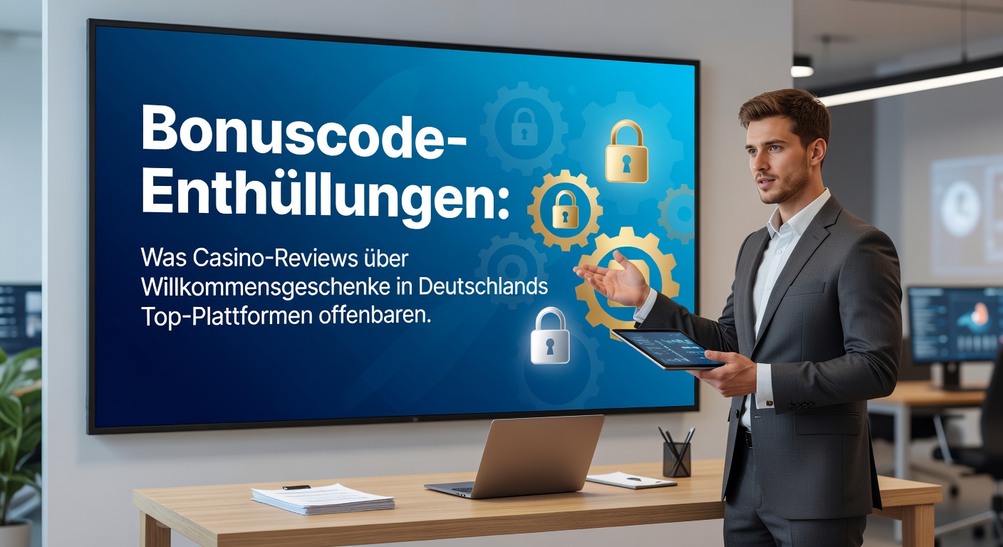 Ein Screenshot von einem Casino-Bonuscode-Eingabefeld mit Willkommensgeschenk-Highlights auf einer deutschen Plattform