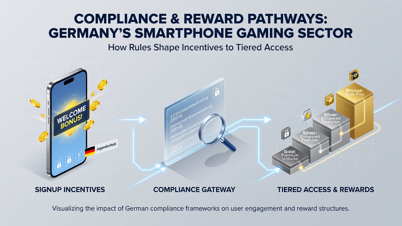 Diagramm zur Darstellung von Compliance-Regeln und Belohnungspfaden in deutschen mobilen Gaming-Plattformen