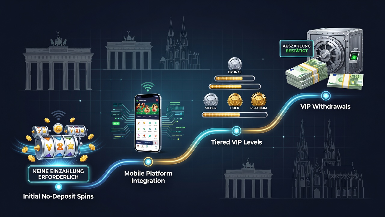 Übersicht über mobile Casino-Plattformen mit Fokus auf Bonus-Pfade und VIP-Stufen