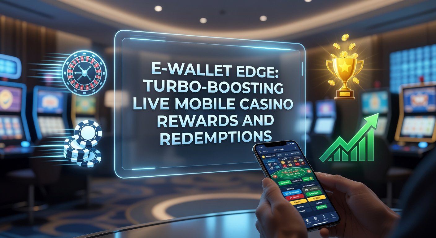 Smartphone mit E-Wallet-App und Live-Casino-Tisch im Hintergrund, das schnelle Transaktionen und Belohnungen symbolisiert