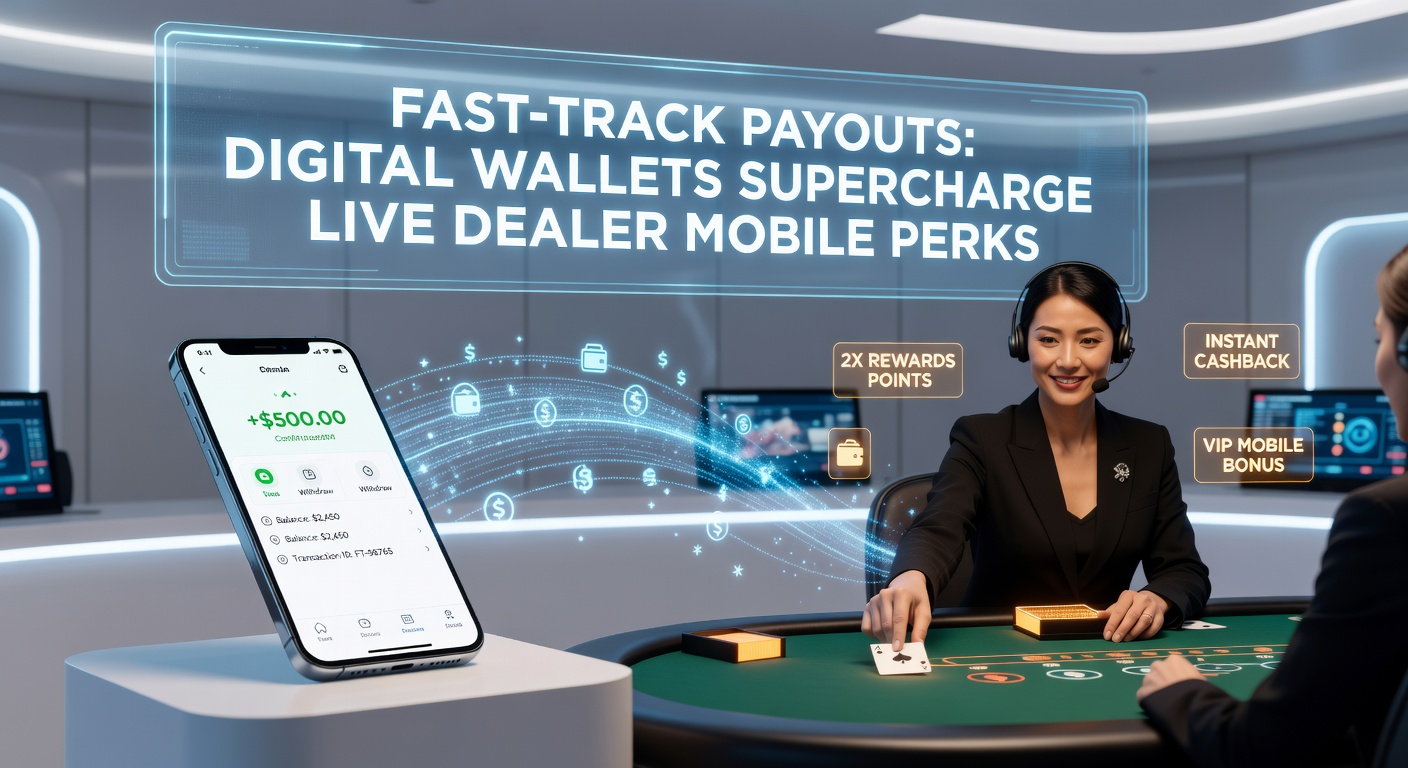 Grafik mit Zeitlinie schneller Auszahlungen via digitaler Wallets in Live-Casino-Apps, inklusive Icons für PayPal und Live-Tische