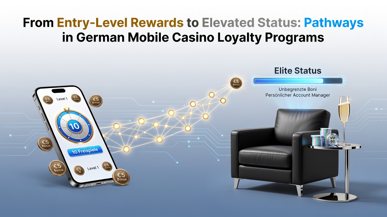 Übersicht über Treueprogramme in deutschen mobilen Casinos mit verschiedenen Belohnungsstufen