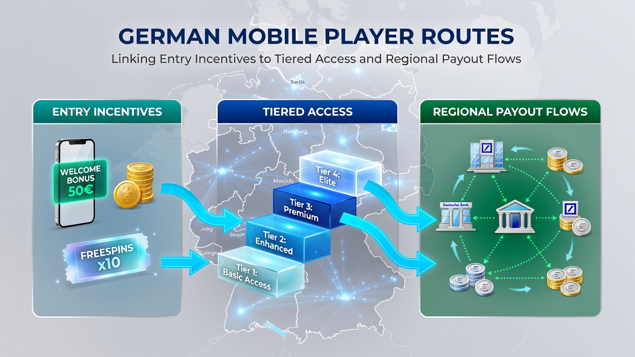 Deutsche mobile Spieler navigieren durch Einstiegsanreize und gestaffelte Zugänge in Casino-Plattformen