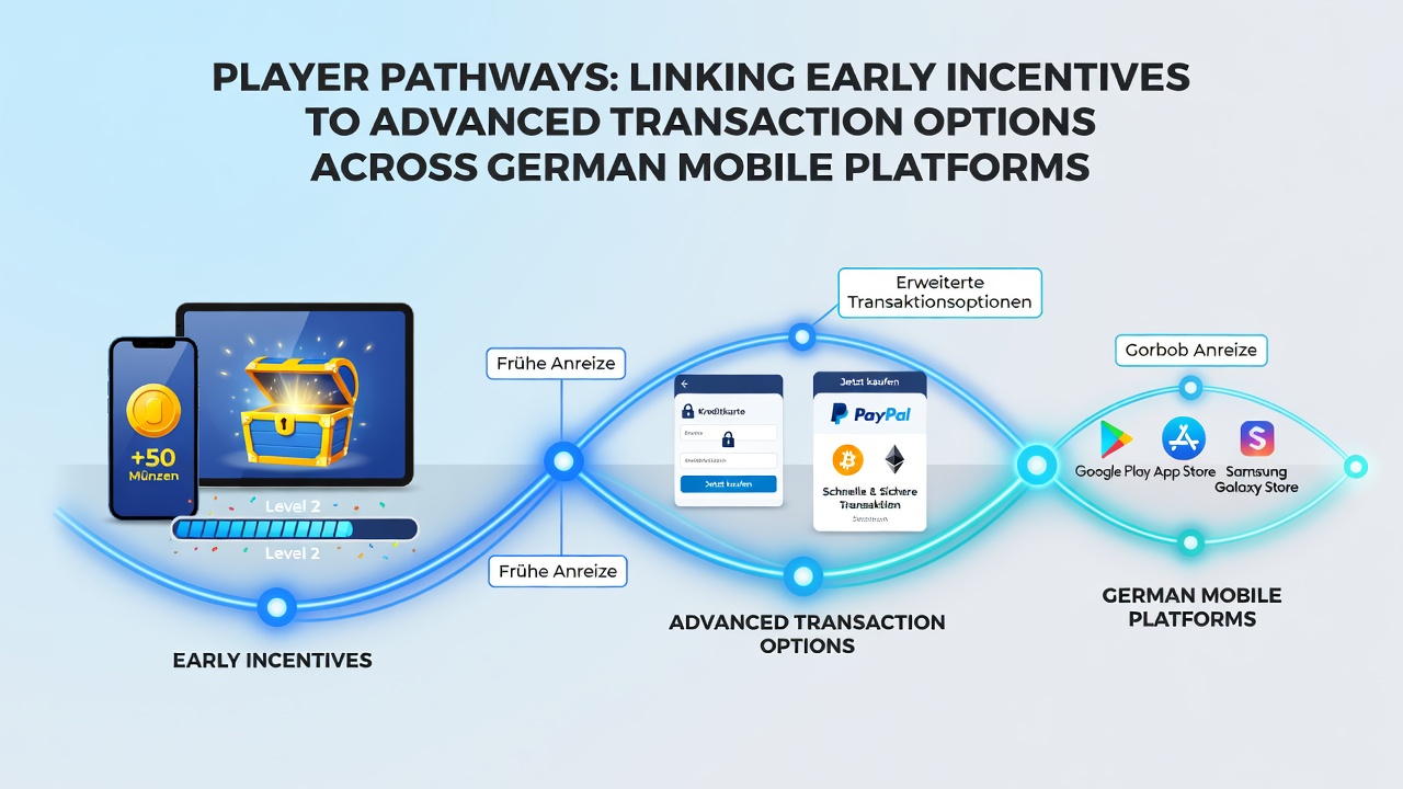 Übersicht über Spielerpfade von Anreizen zu Transaktionen auf mobilen Plattformen in Deutschland