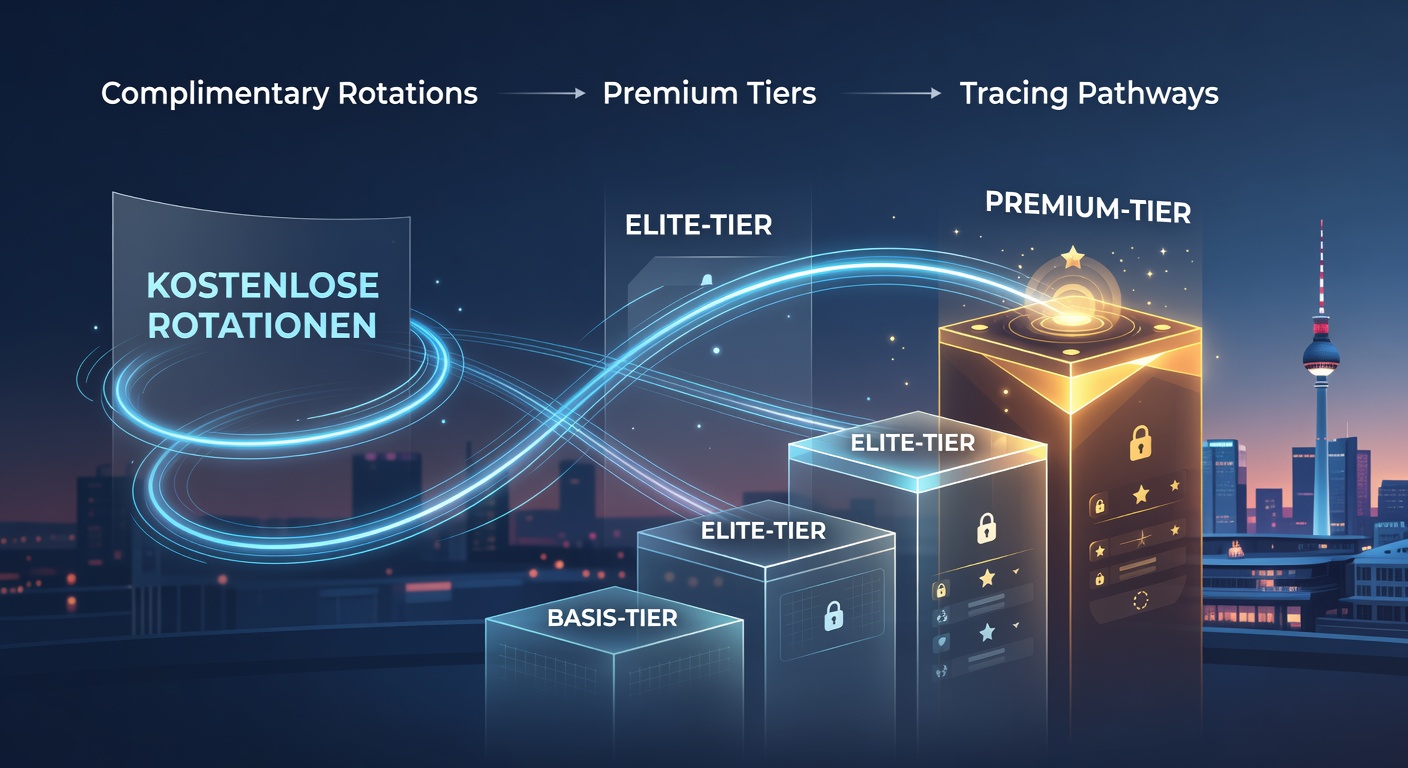Illustration der Spielerprogression von kostenlosen Drehungen zu VIP-Stufen in mobilen Casino-Apps
